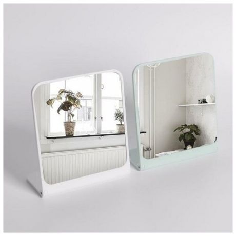 Зеркало складное-подвесное, зеркальная поверхность 14,5 × 15 см, цвет микс