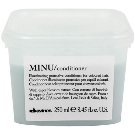 DAVINES MINU Conditioner - Защитный кондиционер для сохранения косметического цвета волос 250 мл