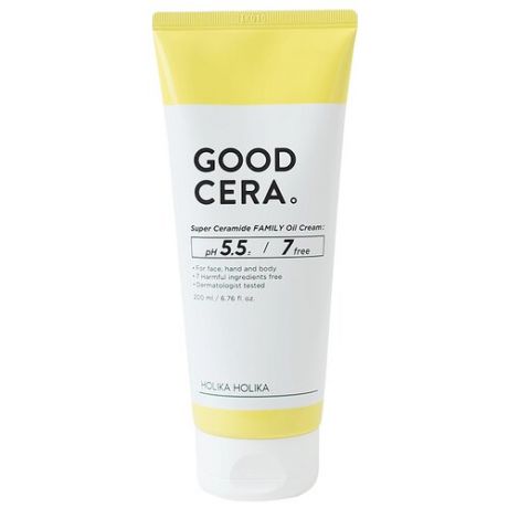 Holika Holika Универсальный крем для лица и тела Good Cera Super Ceramide Family Oil Cream, 200 мл