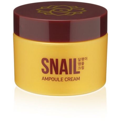 Asiakiss Snail Ampoule Cream Крем для лица ампульный с муцином улитки, 50 мл