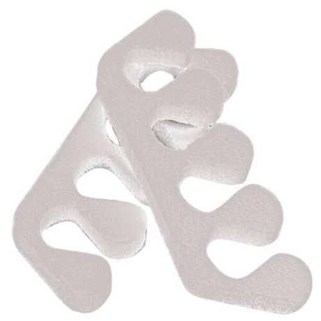 Разделители для пальцев одноразовые пенопропилен 8 мм. белые 20 пар/упак.