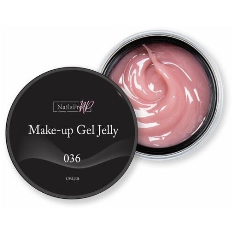 Камуфлирующий гель для наращивания ногтей NailsProfi Make-Up Gel Jelly 036 - 15 гр