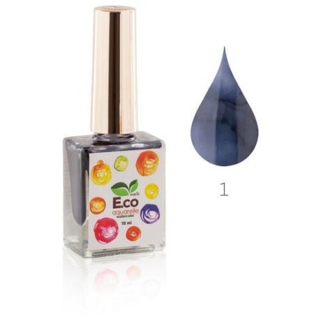Акварель E.co Nails Water Color №01 для дизайна ногтей