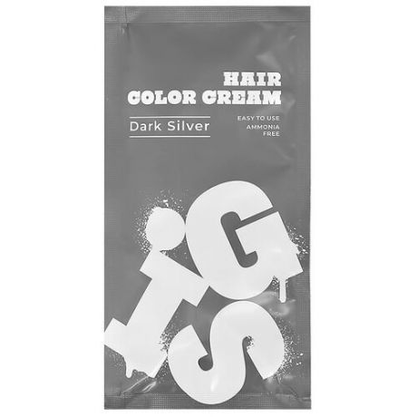 Краситель прямого действия GIS Крем тонирующий для окрашивания волос Dark Silver, 35 г
