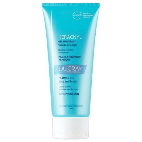 Ducray гель Keracnyl очищающий пенящийся для проблемной кожи лица, 400 мл