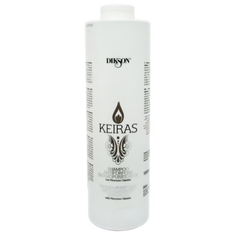 Шампунь для волос от перхоти Dikson Keiras Anti-Dandruff Shampoo Antiforfora Dermopurificante себобалансирующий 1000 мл