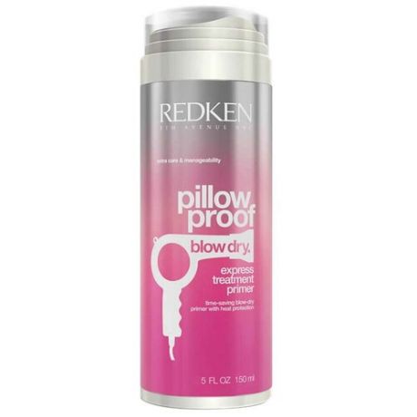 Redken Pillow Proof Blow Dry - Ускоряющий время сушки термозащитный крем, 150 мл