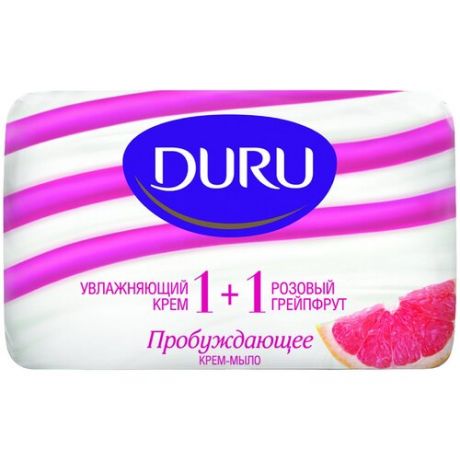 Мыло туалетное DURU Soft Sensation (1+1) Розовый грейпфрут эконом пак 4*90г