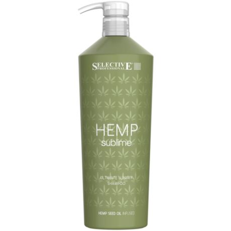SELECTIVE HEMP Sublime Шампунь увлажняющий для сухих/поврежденных волос с маслом семян конопли, 250мл