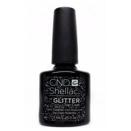 Верхнее покрытие для гель-лака Creative Cnd Shellac Glitter Top Coat глиттер 7,3 мл