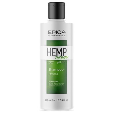Шампунь для волос для роста Epica Professional Hemp Therapy с маслом семян конопли 1000 мл