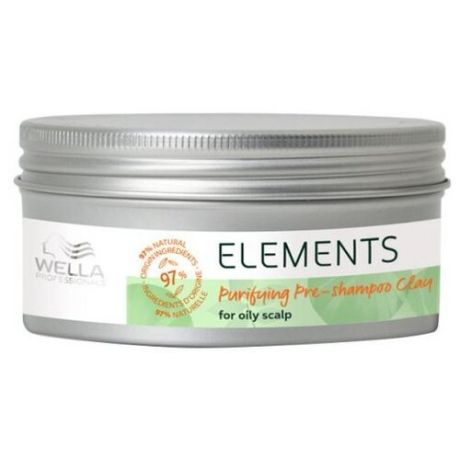 Глина для кожи головы очищающая Wella Professional Elements Purifying Pre-shampoo Clay перед мытьем шампунем 225 мл