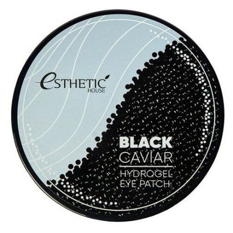 ESTHETIC HOUSE Black Caviar Hydrogel Eye Patch ( Гидрогелевые патчи для глаз черная икра) 60 шт