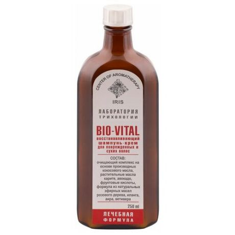 Шампунь-крем восстанавливающий для поврежденных и сухих волос Bio-Vital Ирис