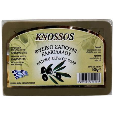 Knossos Мыло кусковое Olive leaves, 100 г