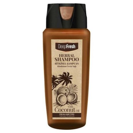 Увлажняющий травяной шампунь Deep Fresh для всех типов волос с экстрактом кокоса, 500 мл.