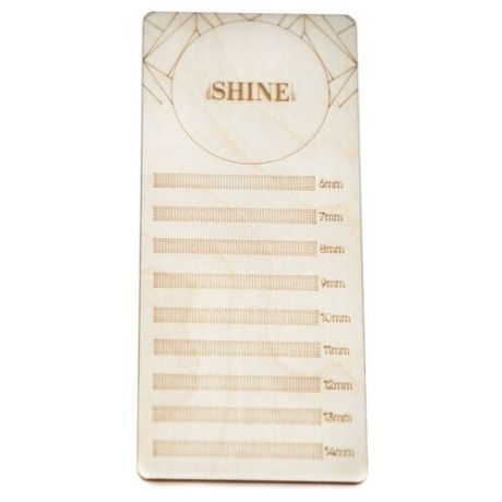 Планшет elSHINE для ресниц (размер S) 17*7,5 см, деревянный