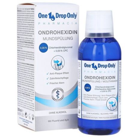 Ополаскиватель Ondrohexidin OneDropOnly (хлоргексидин 0,1%), 250 мл