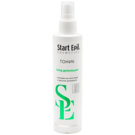 Start Epil - Тоник перед депиляцией для чувствительной кожи с экстрактом алоэ вера и маслом розмарина, 200 мл