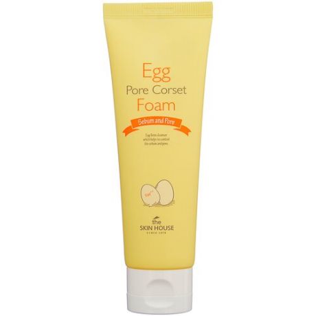 The Skin House - Egg Pore Corset Foam Пенка для глубокого очищения и сужения пор 120мл