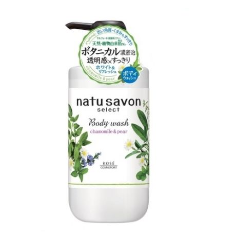Softymo natu savon body wash refresh жидкое мыло для тела освежающее, с натуральными ингридиентами, с ароматом ромашки и груши, 500 мл