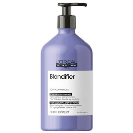 Loreal Blondifier Gloss Conditioner - Смываемый уход для сияния волос, восстанавливающий 750 мл