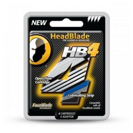 HeadBlade HB4 4 ct Four Blade Replacement Kit - Набор сменных касет для станка с 4мя лезвиями