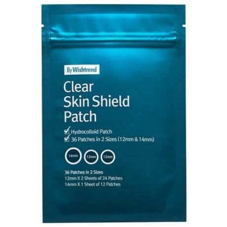 By Wishtrend Пластыри для лечения воспалений Clear Skin Shield Patch, 36 шт.