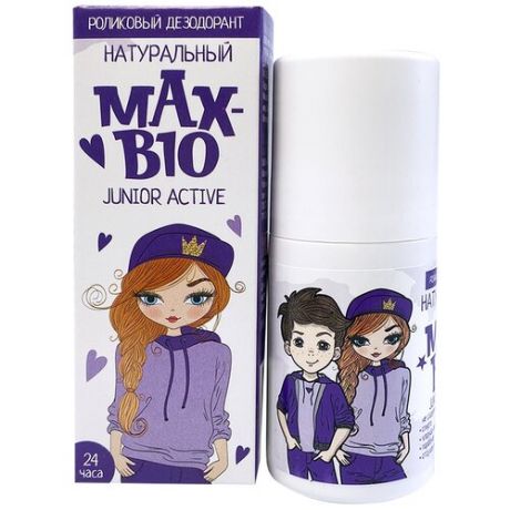 Натуральный дезодорант для подростков и детей MAX-BIO "JUNIOR ACTIVE"