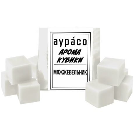 Ароматические кубики Аурасо, ароматический воск для аромалампы "Можжевельник", 9 штук