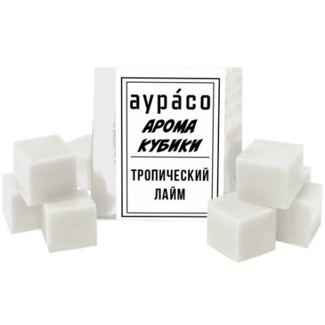 Ароматические кубики Аурасо, ароматический воск для аромалампы "Тропический лайм", 9 штук