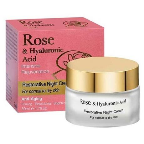 Chic++ Rose and Hyaluronic Восстанавливающий ночной крем, 50мл