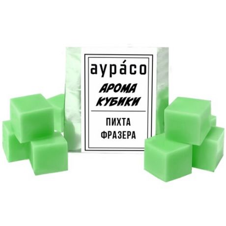 Пихта Фразера" - ароматические кубики Аурасо, ароматический воск для аромалампы, 9 штук