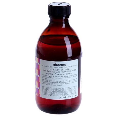 Davines Alchemic Copper Shampoo - алхимик Медный шампунь 280 мл