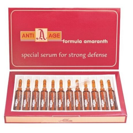 WT-Methode Placen Formula Hp Anti-age Formula Amaranth - Сыворотка для укрепления сухих волос и замедления процесса старения 12*10 мл
