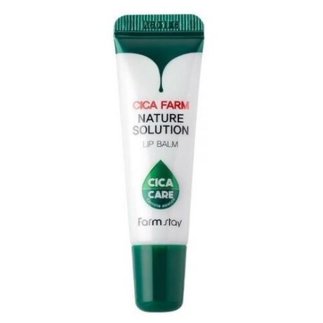 FarmStay Бальзам для губ восстанавливающий с центеллой - Cica farm nature solution lip balm, 10г