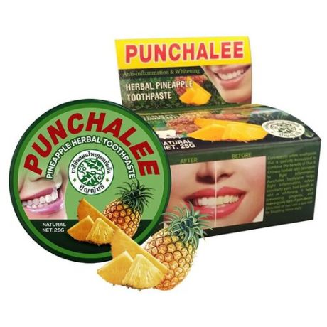 Зубная паста Punchalee Herbal Pineapple Toothpaste 25g 7674