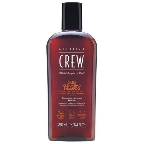 American Crew Daily Cleansing Shampoo - Ежедневный очищающий шампунь, 250 мл