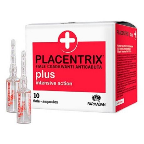 Farmagan Placentrix: Лосьон интенсивного действия против выпадения в ампулах (Plus Intensive Action Lotion), 10*10мл