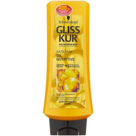 Бальзам-ополаскиватель для волос GLISS KUR Oil Nutritive, 360 мл
