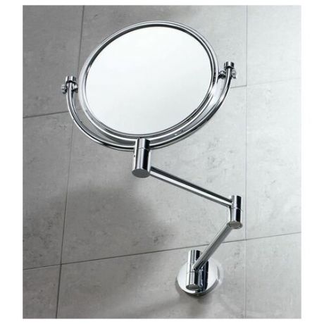 Настенное косметическое зеркало Gedy G-Michel с 2-х кратным увеличением, хром