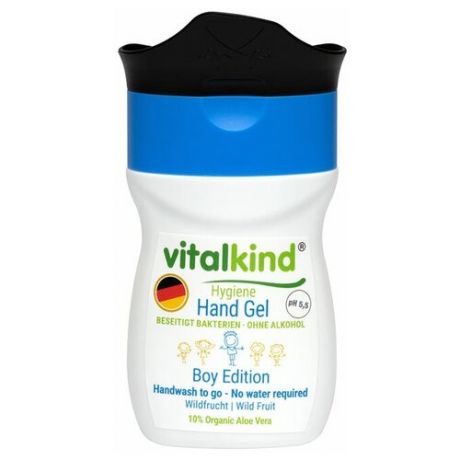 Гель для рук Vitalkind очищающий для мальчишек, 40 мл