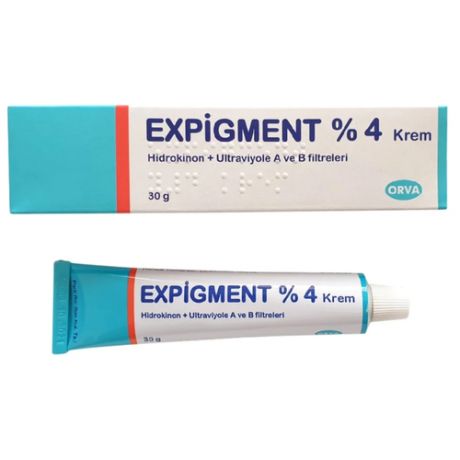 Крем от пигментации Expigment 4% /Крем от пигментных пятен /Крем для лица против пигментации / ORVA Экспигмент 4%, 30 гр.