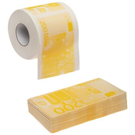 Набор "Европа": Туалетная бумага + Салфетки "200 евро