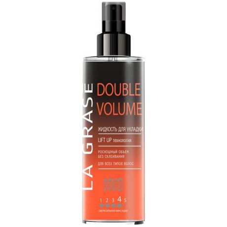 La Grase Жидкость для укладки волос Double Volume, экстрасильная фиксация, 150 мл