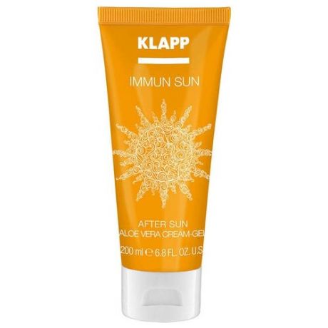KLAPP Cosmetics Успокаивающий крем-гель после загара с алое вера IMMUN SUN After Sun Aloe Vera Cream