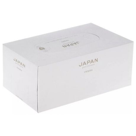 Nepia japan premium tissue бумажные двухслойные салфетки, 200х227 мм, 220 шт