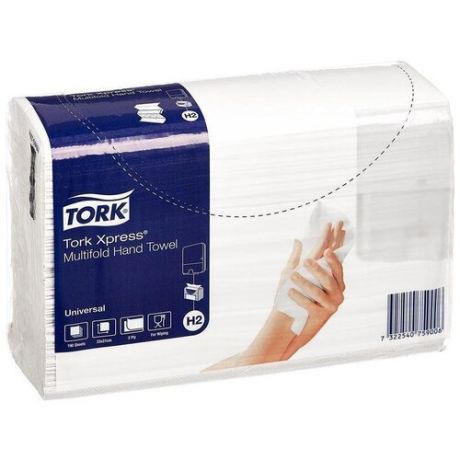 Бумажные полотенца TORK для держателя Univer H2 2сл.190л*20пач/уп 471103