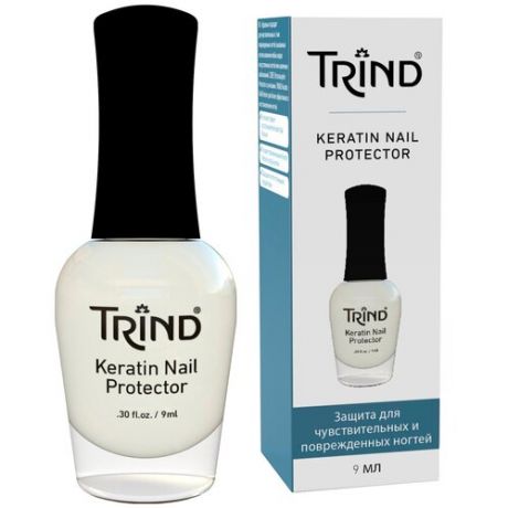 Trind Защита ногтевых пластин кератиновая / Keratin nail protector 9 мл