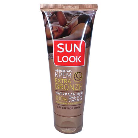 Крем для автозагара SUN LOOK Extra Bronze для светлой кожи 75 мл